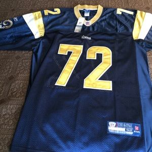 Men’s NEW authentic Rams Stitched Football Jersey Long